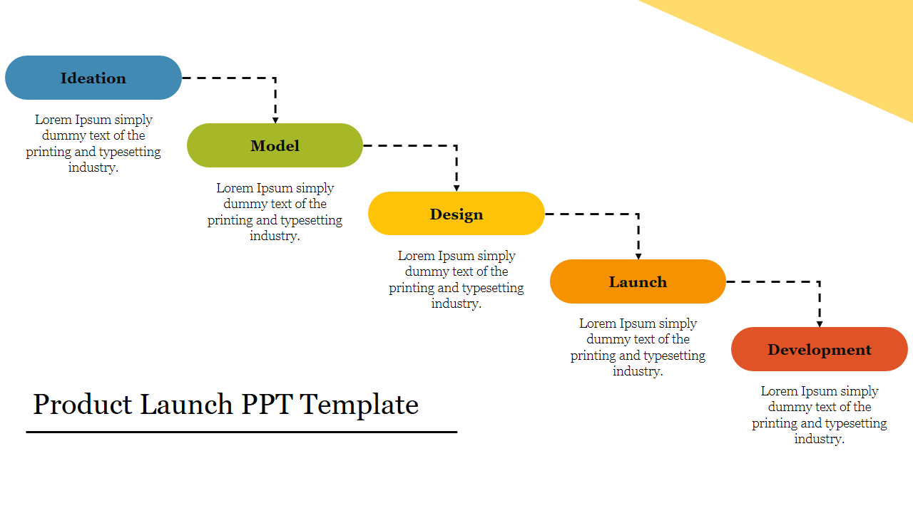 Simple Product Launch PPT Template